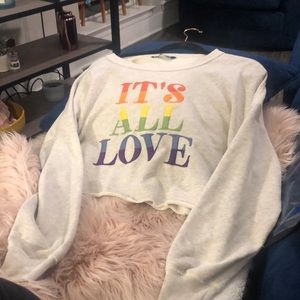 New with out tag crop Abercrombie sweater